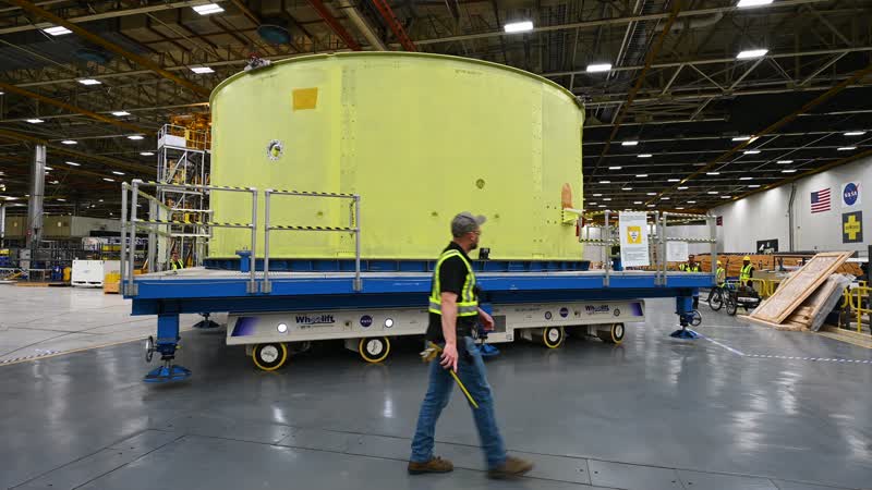 Forward Skirt for Artemis III SLS Core Stage Moves for Next Phase of Production